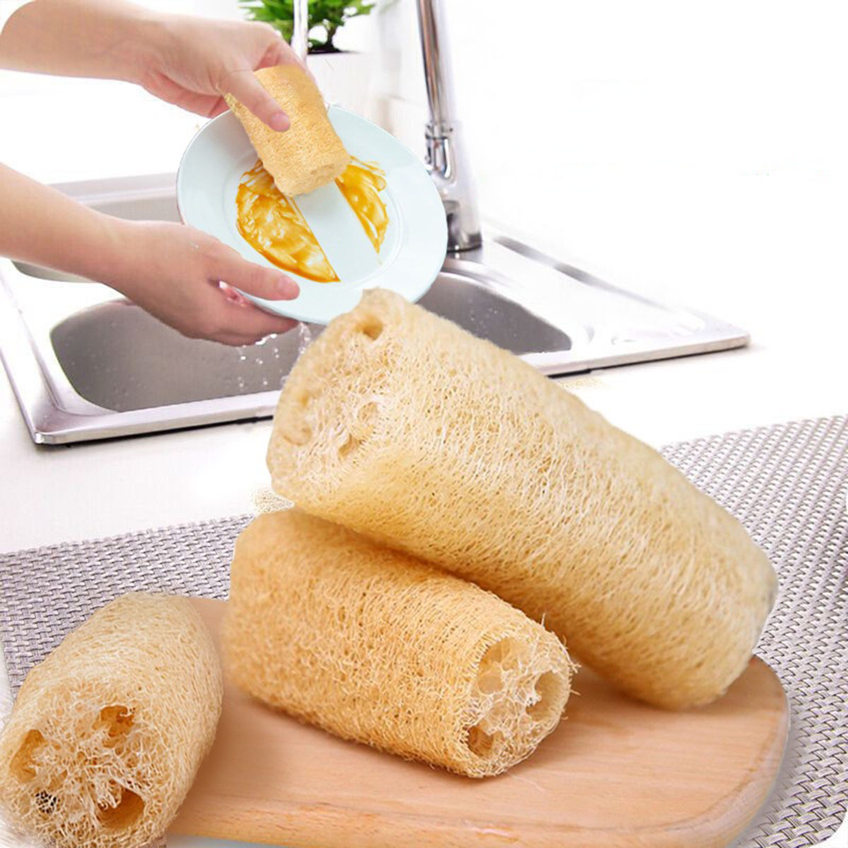Body Loofah Natural - Éponge en loofah naturelle, outil de
