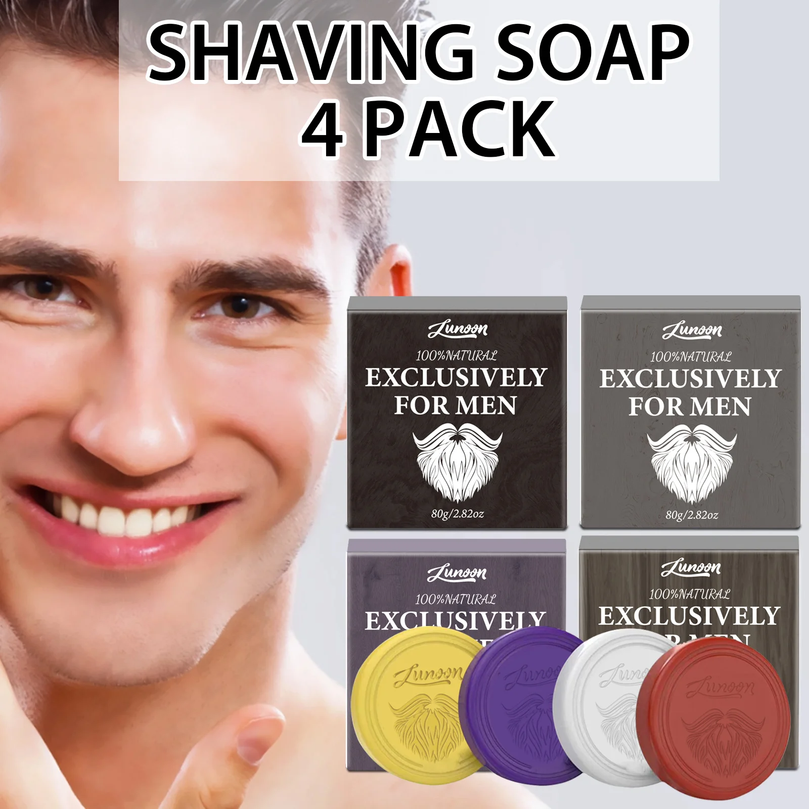 Hair Removal Cream - Savon à raser pour homme, 4/1