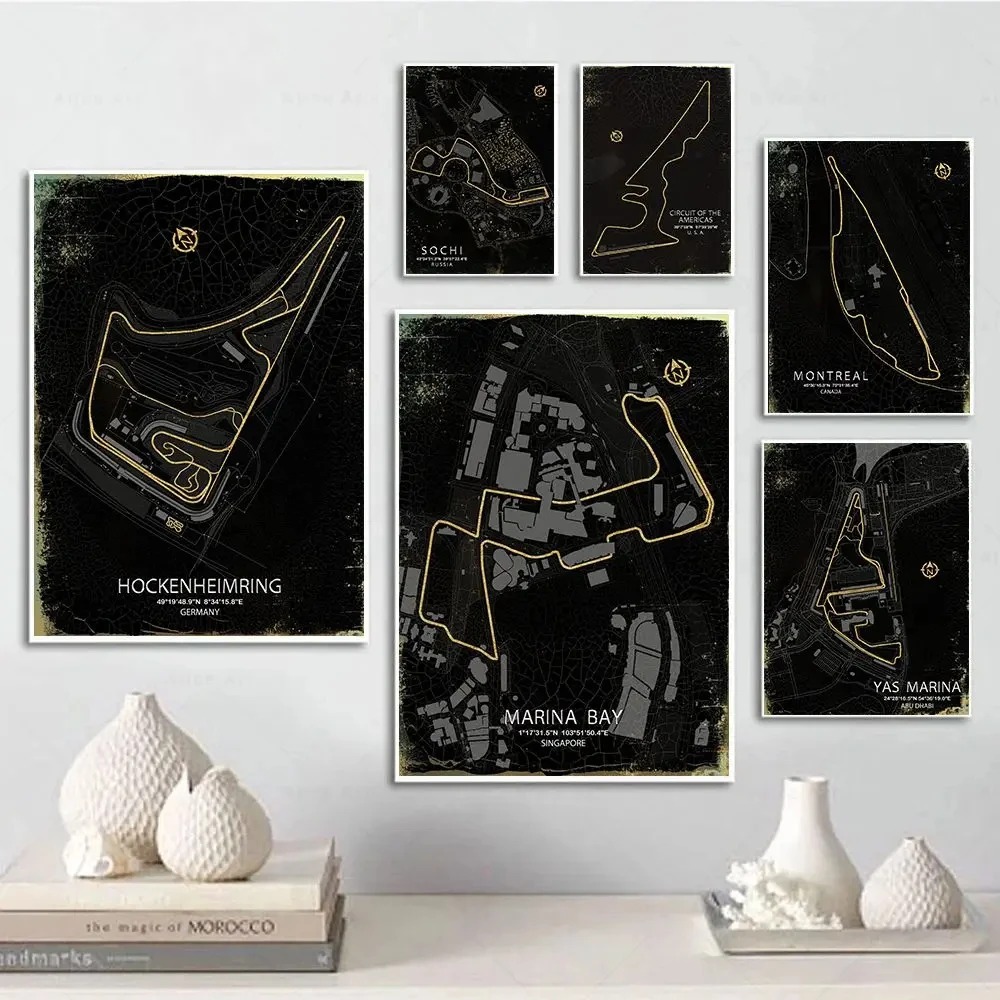 Toile de Formule 1 avec Circui - Spa Wellness Images avis et prix