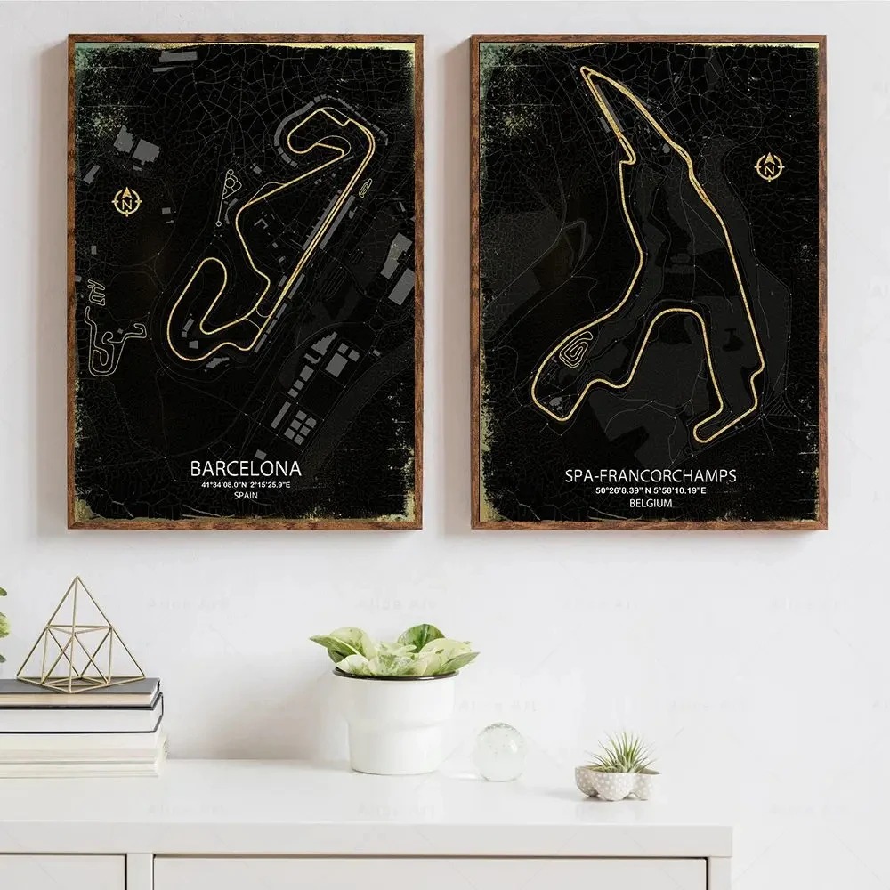 Toile de Formule 1 avec Circui - Spa Wellness Images avis et prix